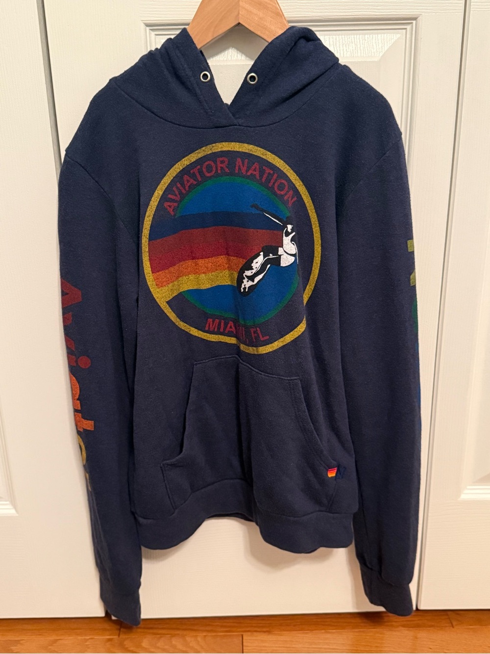 Aviator Nation Kids Miami, FL Pullover in Navy - Picture 2 of 4